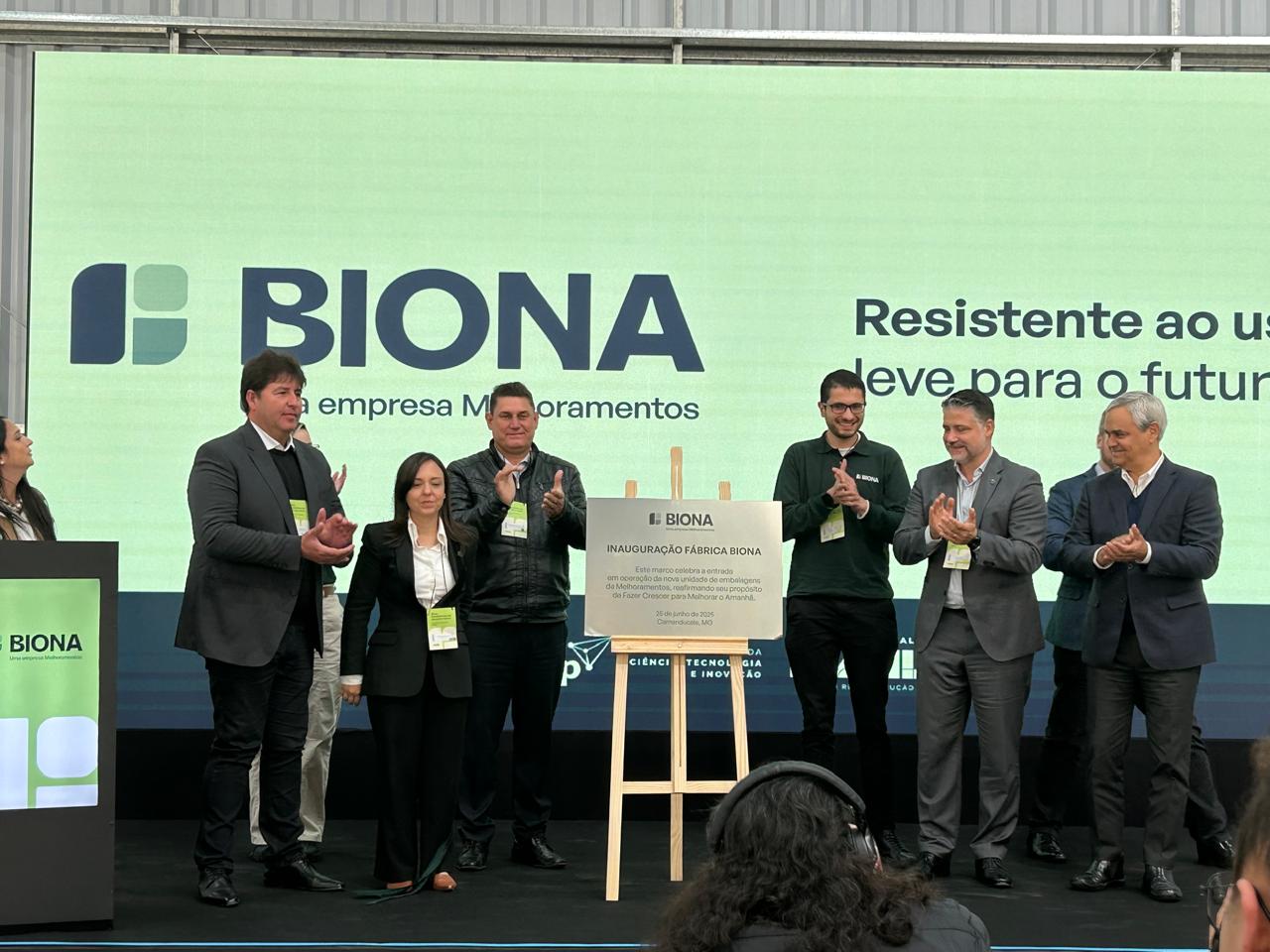 AMIF participa de inauguração da fábrica da Biona, empresa da Melhoramentos voltada à produção de embalagens